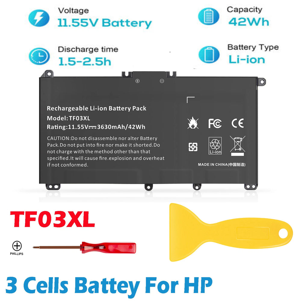 TF03XL Battery/Charger for HP X360 Convertible 14-BF 14-BK 14-CD 14M-CD Pavilion