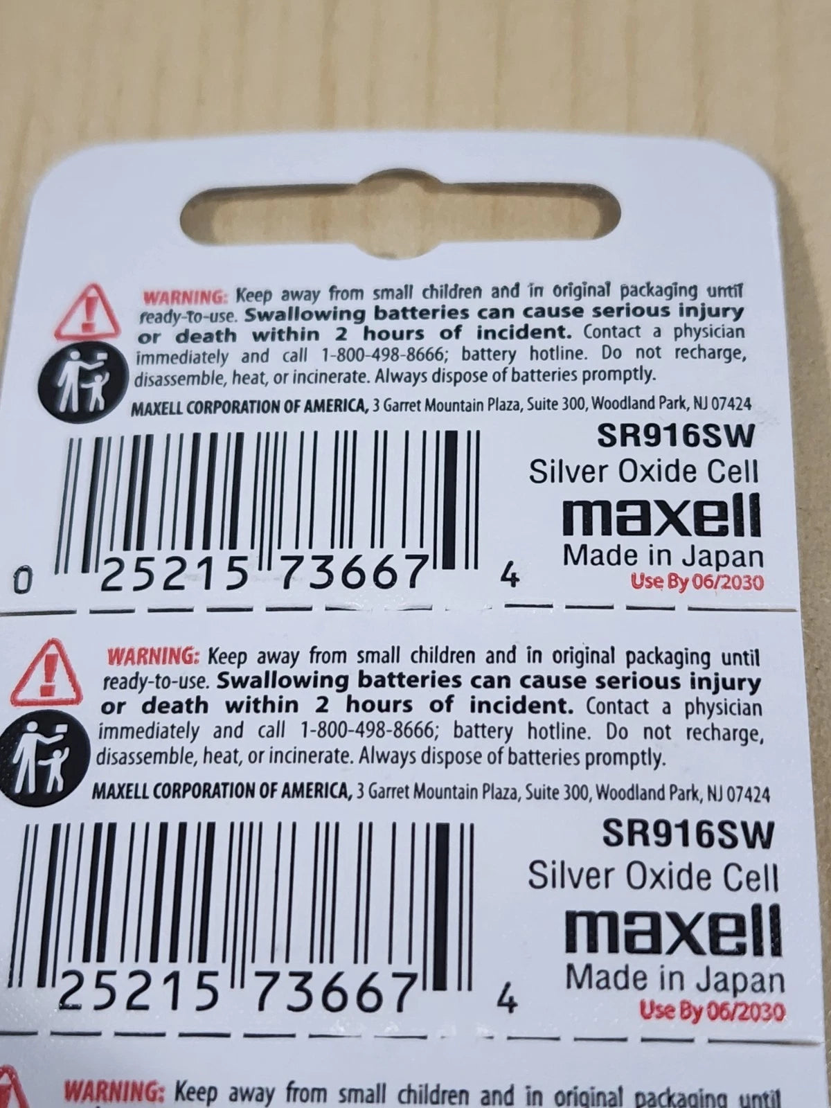 5 x Maxell 373 SR916SW Silver Oxide Watch Batteries (5 Batteries) exp. 2030