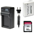 LP-E8 Battery & Charger + 16GB SDHC Memory for Canon EOS T2i, T3i, T4i, T5i