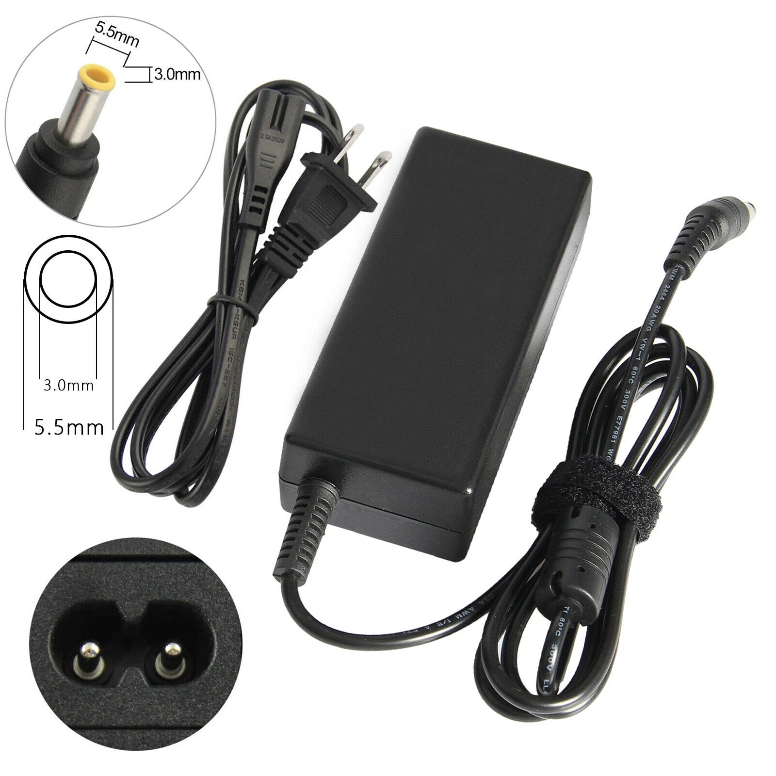 AC Adapter Charger For Samsung R580 RV515 Np365e5c R540 Np-q430 Np510r5e R480