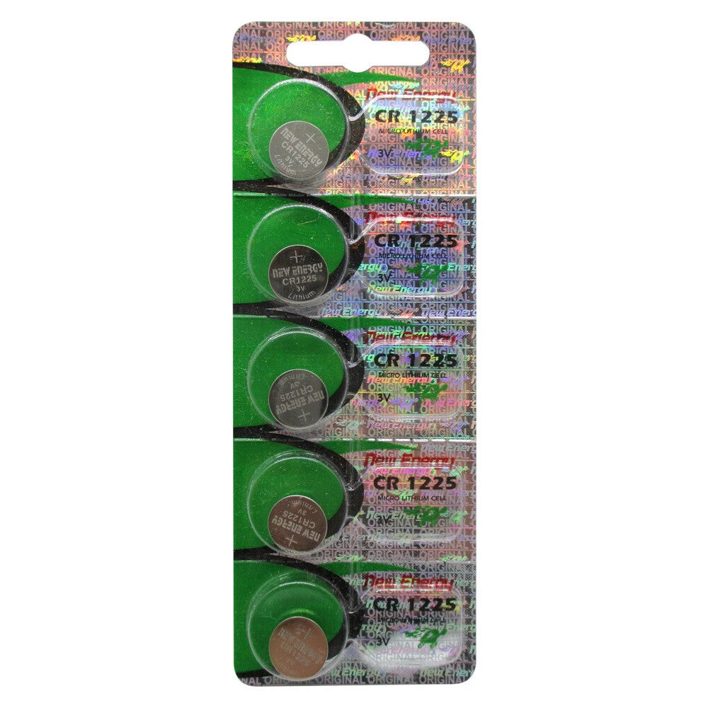 Premium New Energy - CR1225 - 5 Batteries - 3 Volt 48 mAh - CR1225