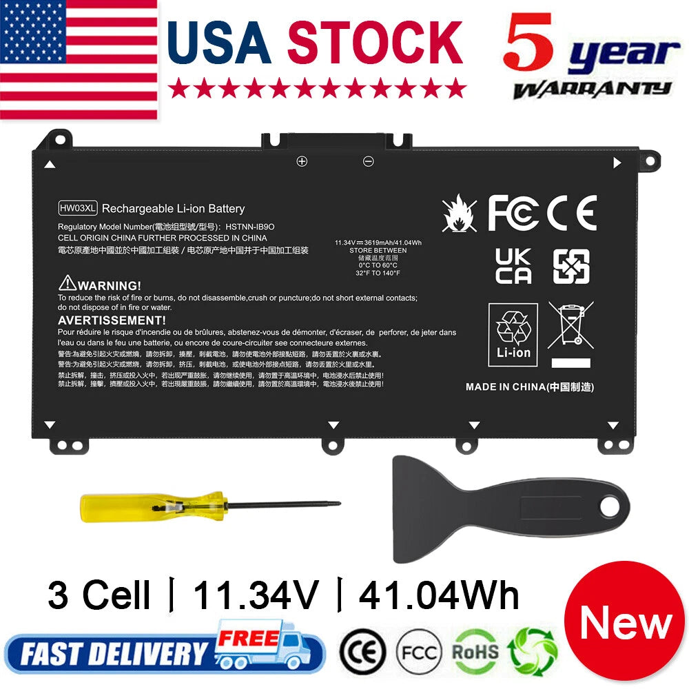 ?HW03XL Battery For HP Pavilion 15-EG 15-EH 17-CN 17-CP L97300-005 L96887-1D1