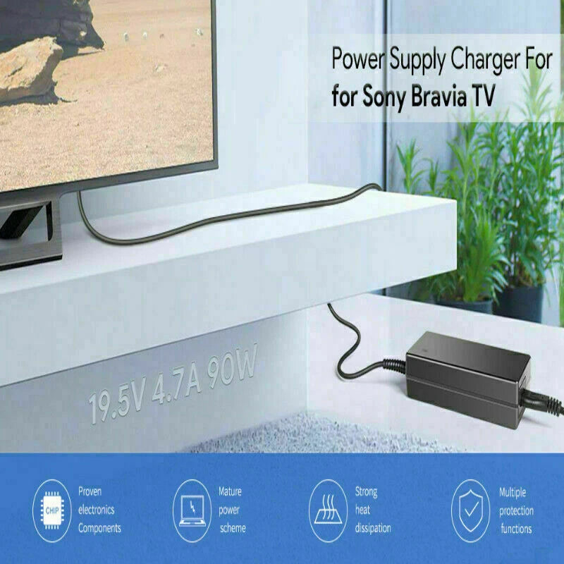 19.5V Power Supply for Sony Bravia TV Smart LED LCD HDTV Charger Cord Adapter