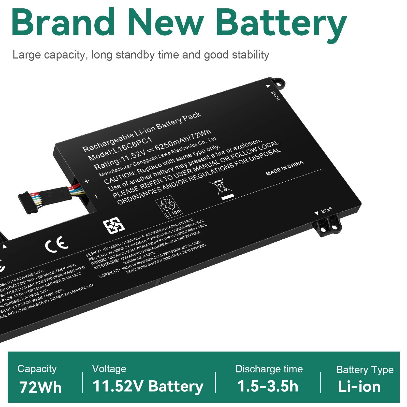 L16M6PC1 L16L6PC1 L16C6PC1 Battery For Lenovo Yoga 720-15 720-15Ikb 720-15Ikb