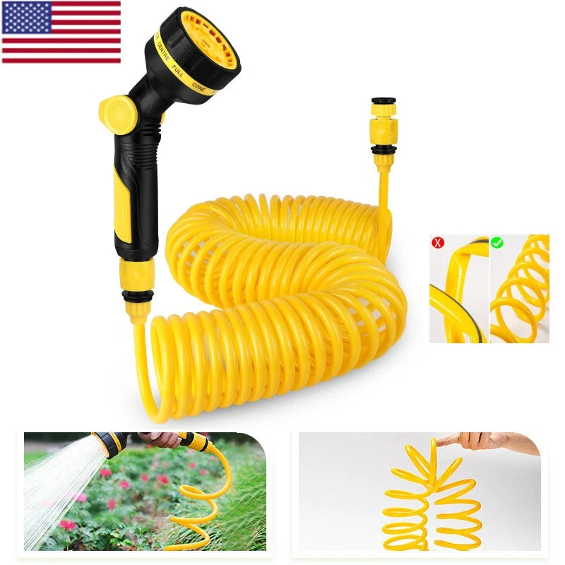 25ft, 50ft new Expanding Expandable Water Hose No-Kink Garden Hose with Nozzle