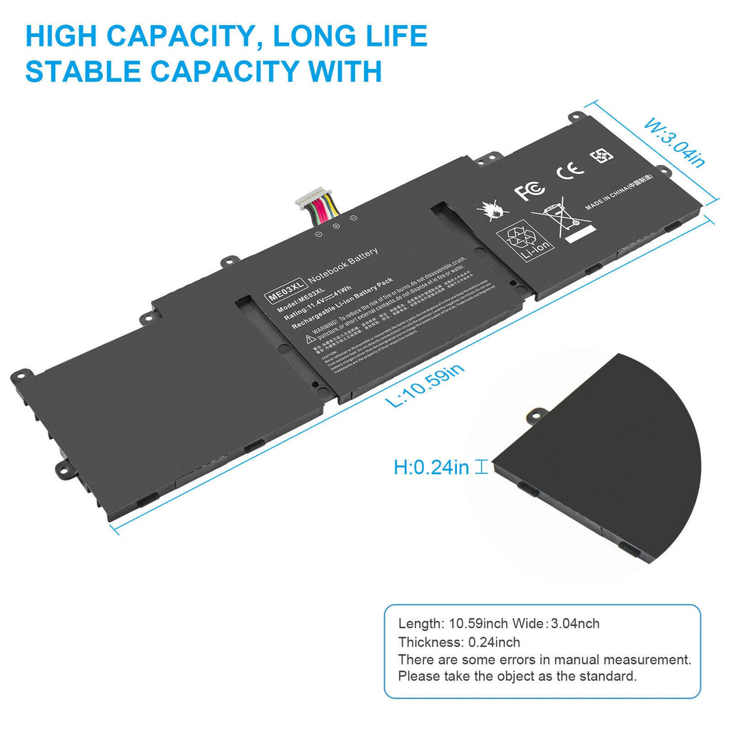 ME03XL Battery for HP Stream 11-d010nr 11-d010wm ME03 787521-005 787089-421 41Wh