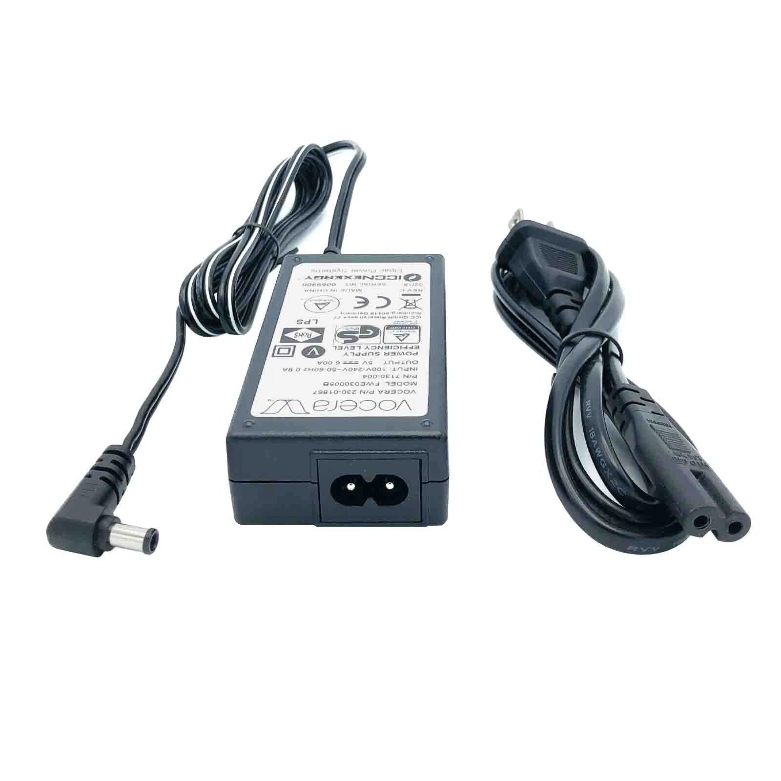 New Genuine Vocera 230-01867 FWE030005B Power Supply Adapter 5V 6A 30W Charger