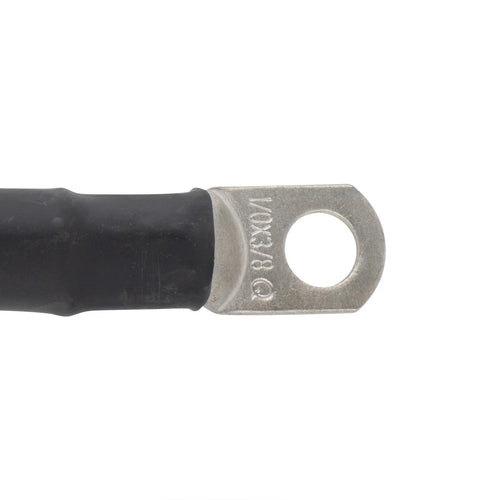1/0 Black Battery Interconnect Cable 18" with 3/8" Lugs ASSEMBLED IN USA
