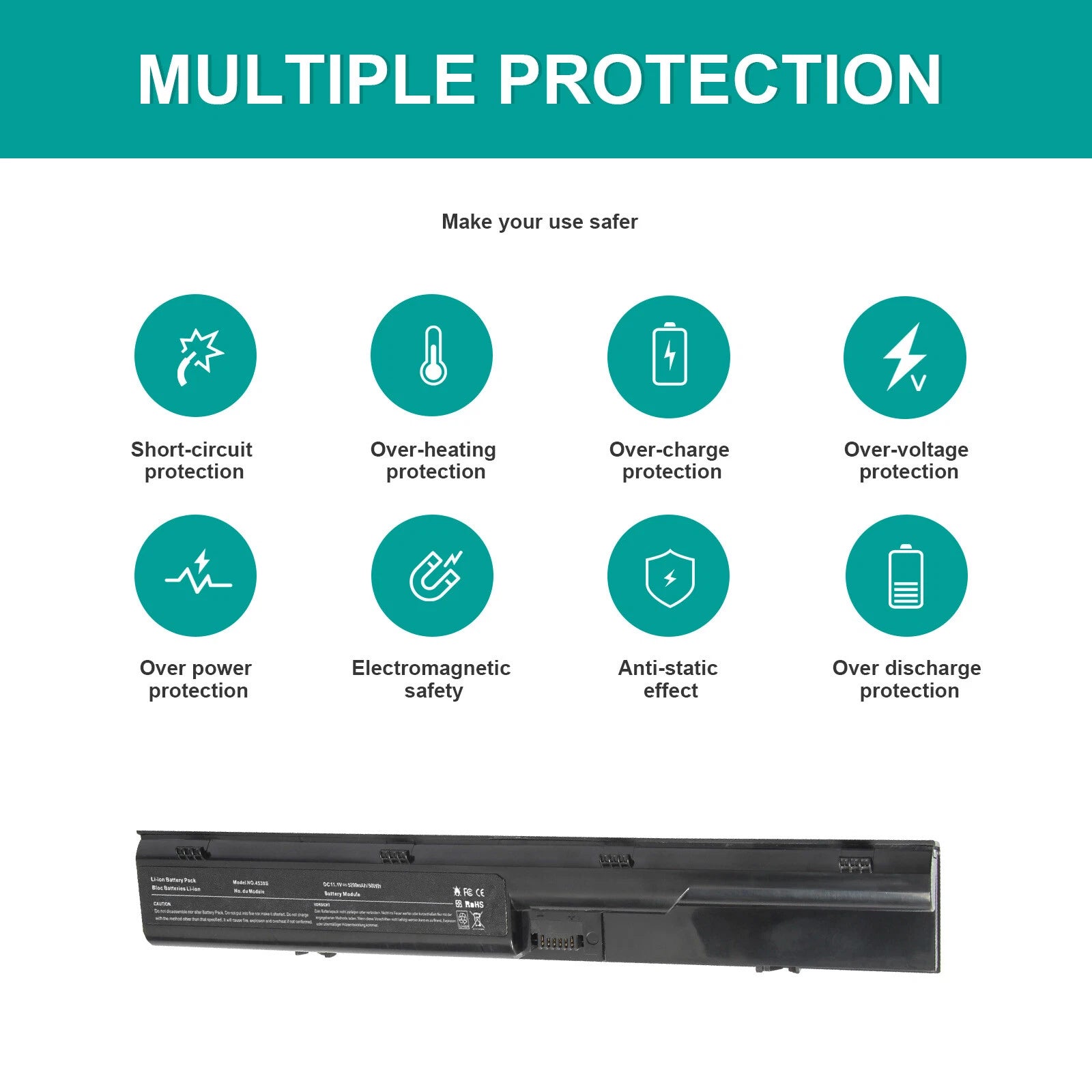 For HP ProBook 4530s 4535s 4540s 4436s 4430s 4330s 4435s 633805-001 Battery