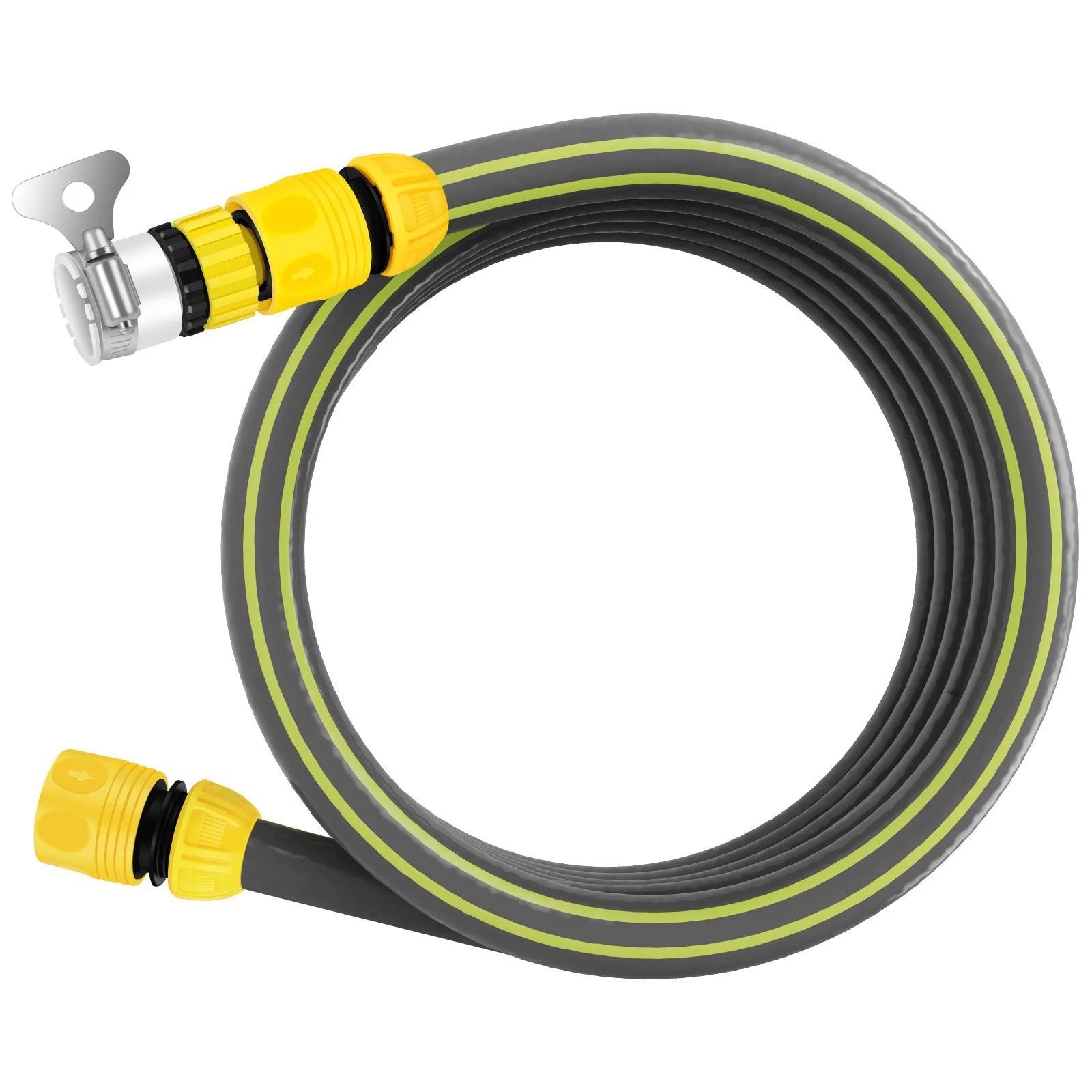 Garden Hose Water Pipe Outdoor Heavy Duty 1/2" Reinforced Anti-Kink +Adapters