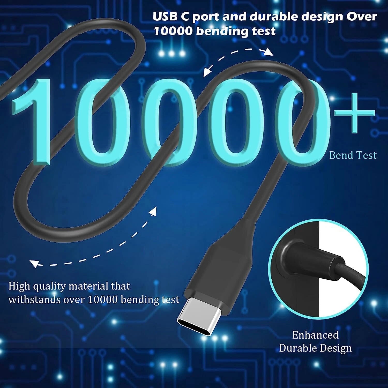 65W Watts USB-C Type-C Adapter Laptop Charger for Lenovo HP Dell Acer Chromebook