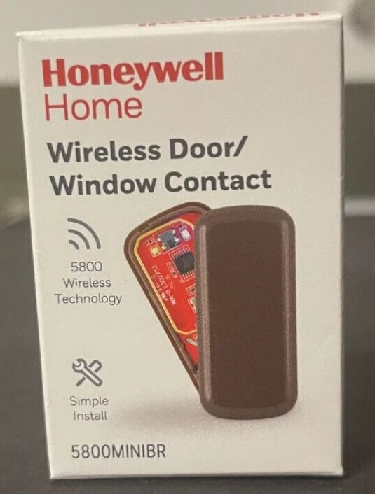 Brand New Honeywell 5800MINIBR Brown Wireless Slim Contact, Battery Mag 5800mini
