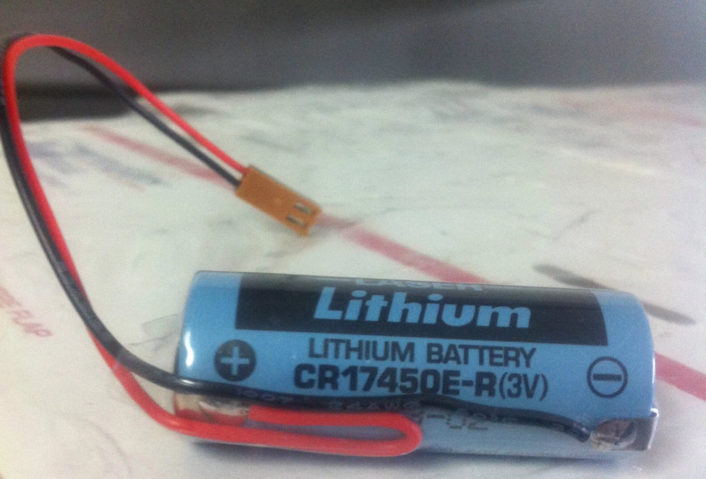 Brand New Sanyo CR17450E-R 3V Lithium Battery, with Wire Leads and Connector