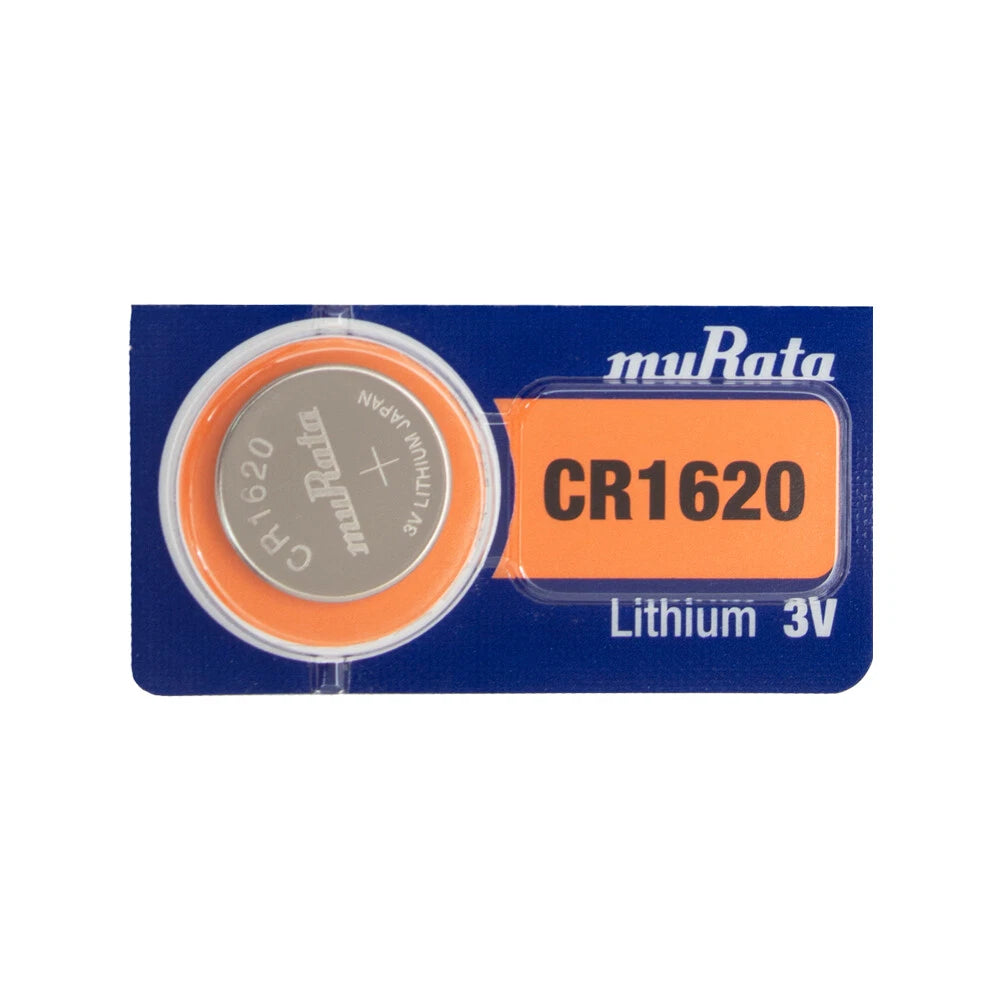 Murata CR1620 75mAh 3V Lithium (LiMnO2) Coin Cell Watch Battery - 1 Piece