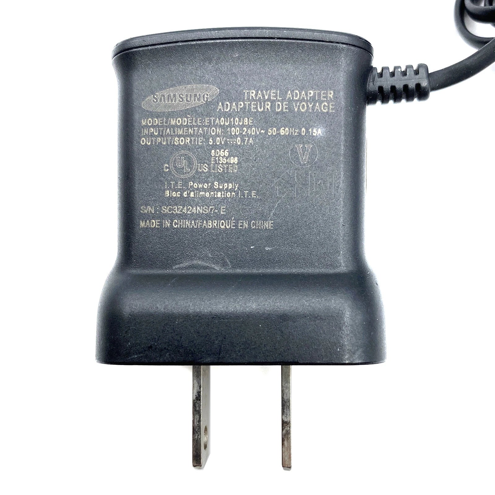 NEW Genuine Samsung ETA0U10JBE Micro USB Travel AC Adapter Charger 5V 0.7A