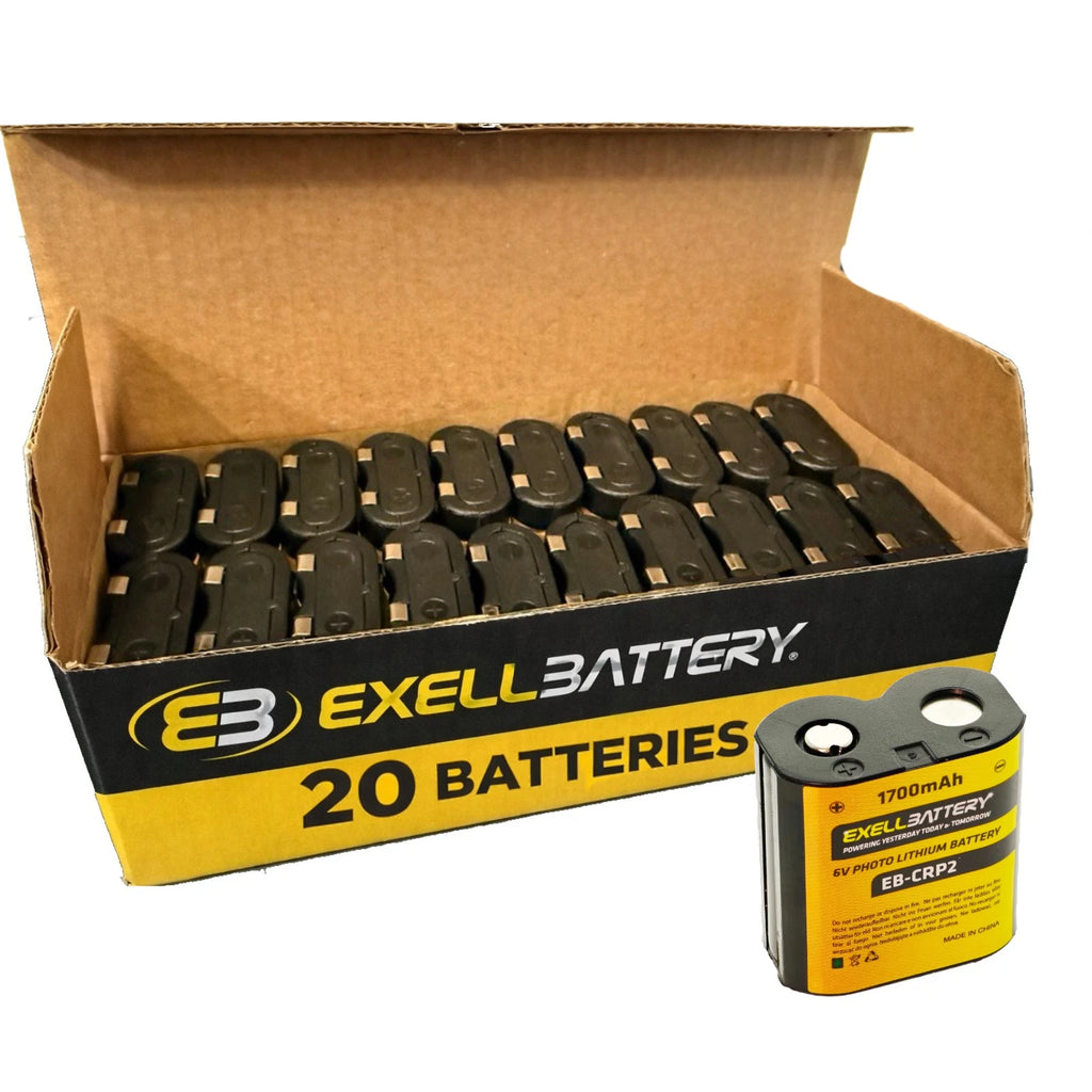 20x 6V 1700mAh CRP2 Photo Battery Compatible With CR-P2S DL223A DLCRP2 EL223AP