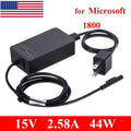 For Microsoft Surface Pro 3 4 5 6, Go Book Power Adapter Charger 44W 1800 1769