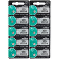 10 Murata Silver Oxide SR521SW SR521W SR521 1.55 Watch Battery- Replaces Sony