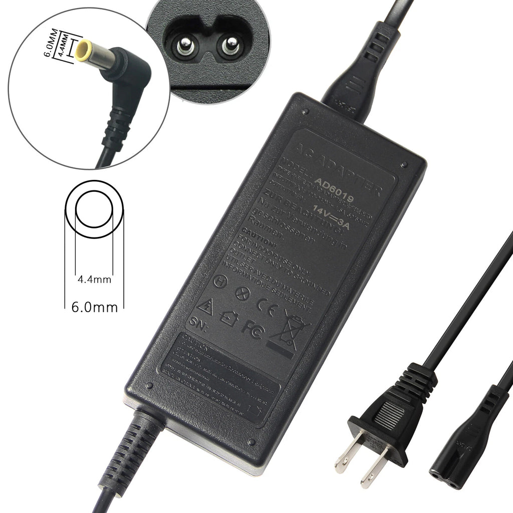 AC/DC Adapter 14V 3A Samsung Monitor TV LCD LED Power Supply Cord US