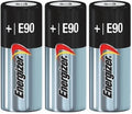 3 PACK Energizer Alkaline N 1.5-Volt Batteries E90, LR1, MN9100, 910A