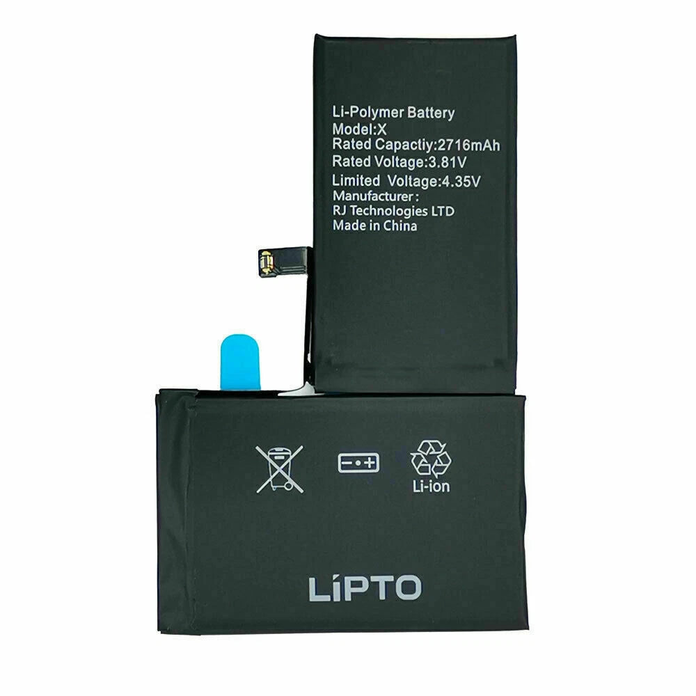 LIPTO Battery For iPhone X 2716mAh NEW Adhesive Tape Replacement SAMEDAY SHIP
