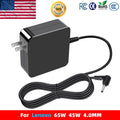 For Lenovo 65W Laptop Charger - Round Tip AC Wall Adapter (GX20L29355),black