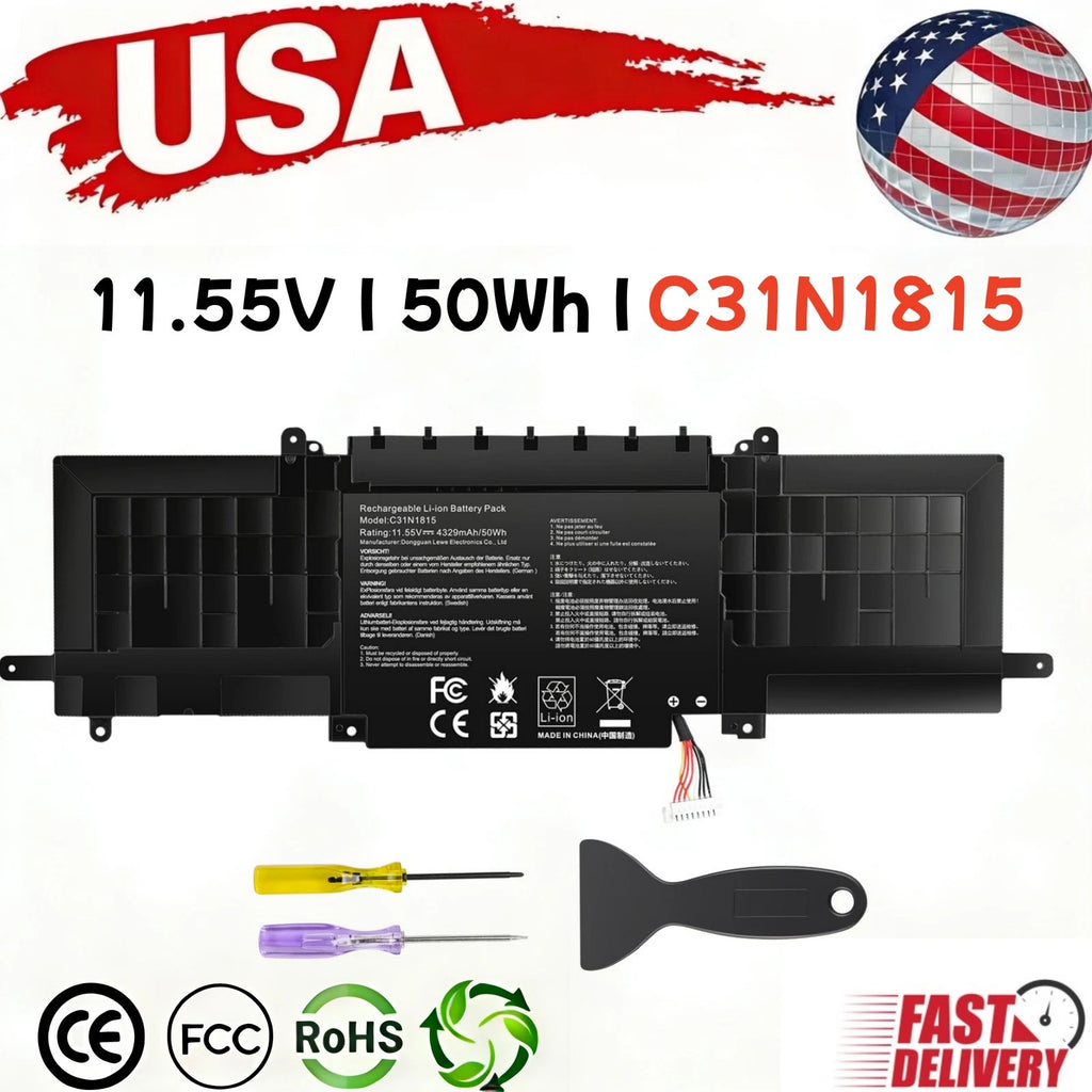C31N1815 Battery For ASUS Zenbook 13 UX333FN UX333FA RX333FN U3300FN UX333FA