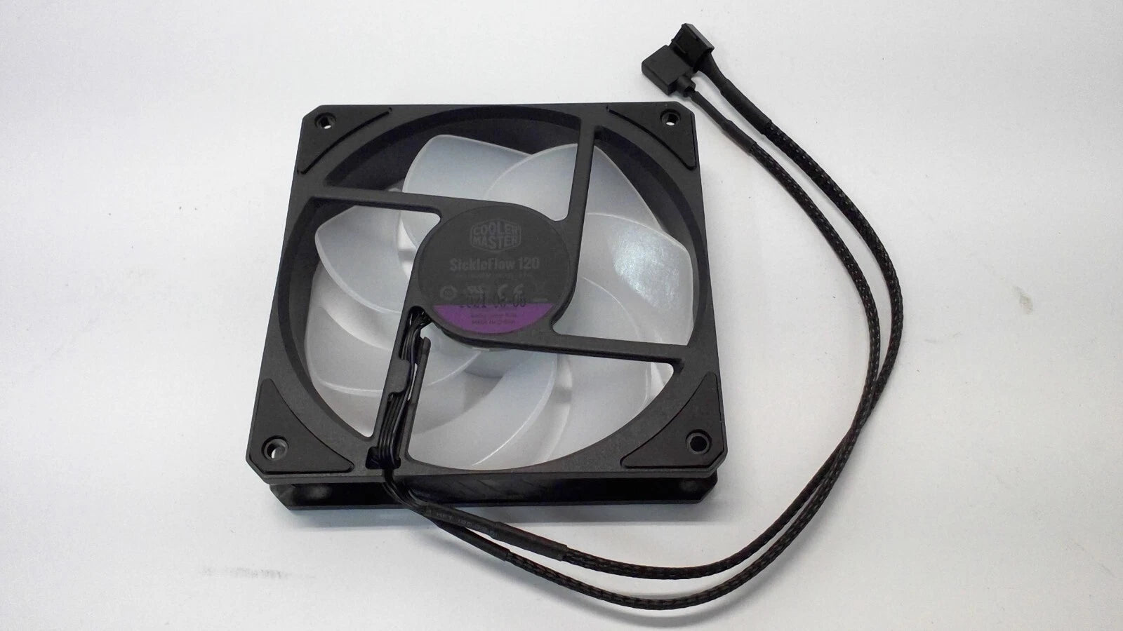 Lot of 2 - Cooler Master SickleFlow 120 Fan DF1202512RFMN Non LED 650-1800RPM