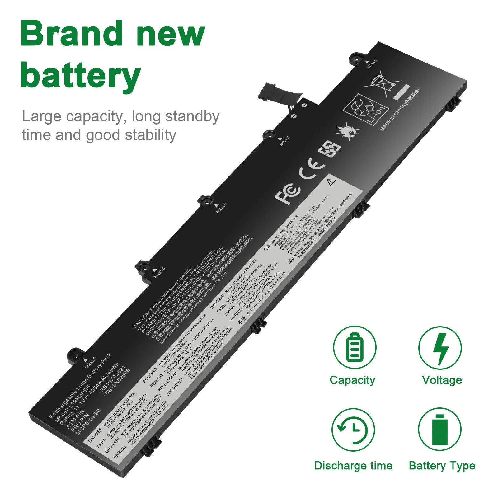 ?L19M3PD5 BATTERY FOR LENOVO ThinkPad E14 E15 2nd 3rd 4th Gen L19L3PD5 L19C3PD5