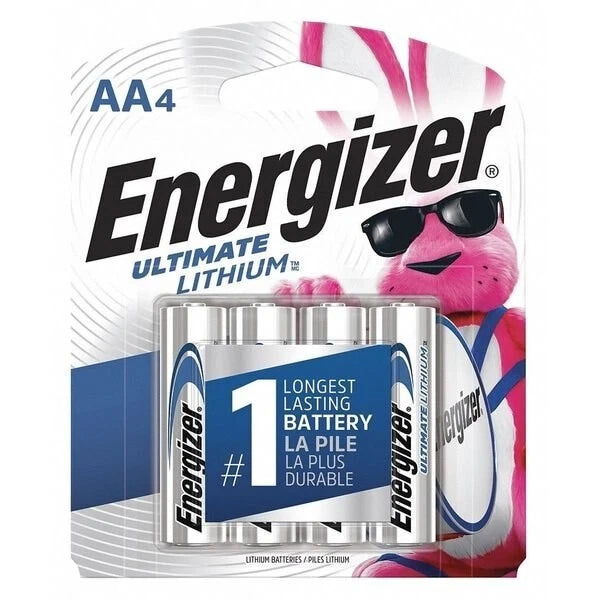 8 Count Energizer AA Ultimate Lithium Long Lasting Batteries (2 x 4 Packs)