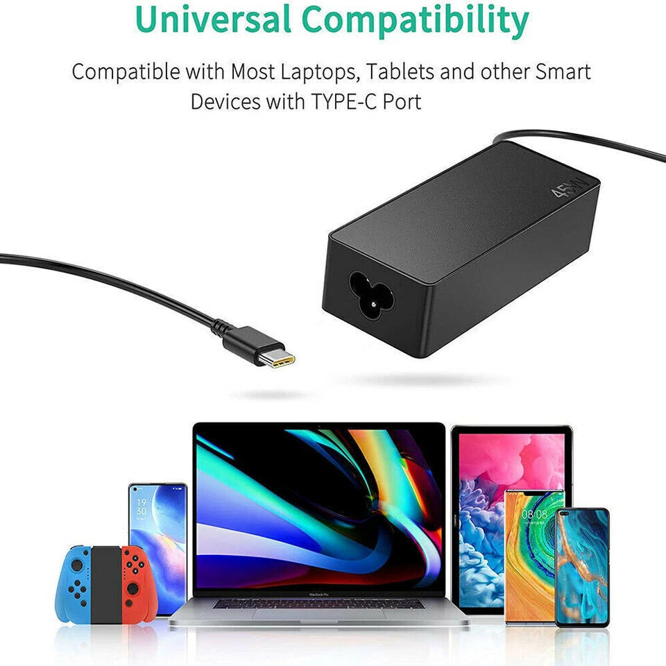 45W USB-C Type-C Adapter Laptop Charger For HP Chromebook x360 14 G5 11 G6 G7 EE