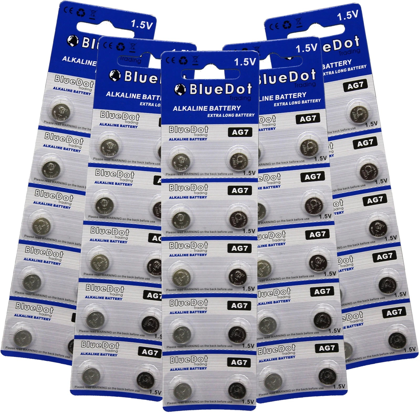 50 PCS LR57 AG7 395 LR927 1.5V Alkaline Battery for Watch Remote US Free ship