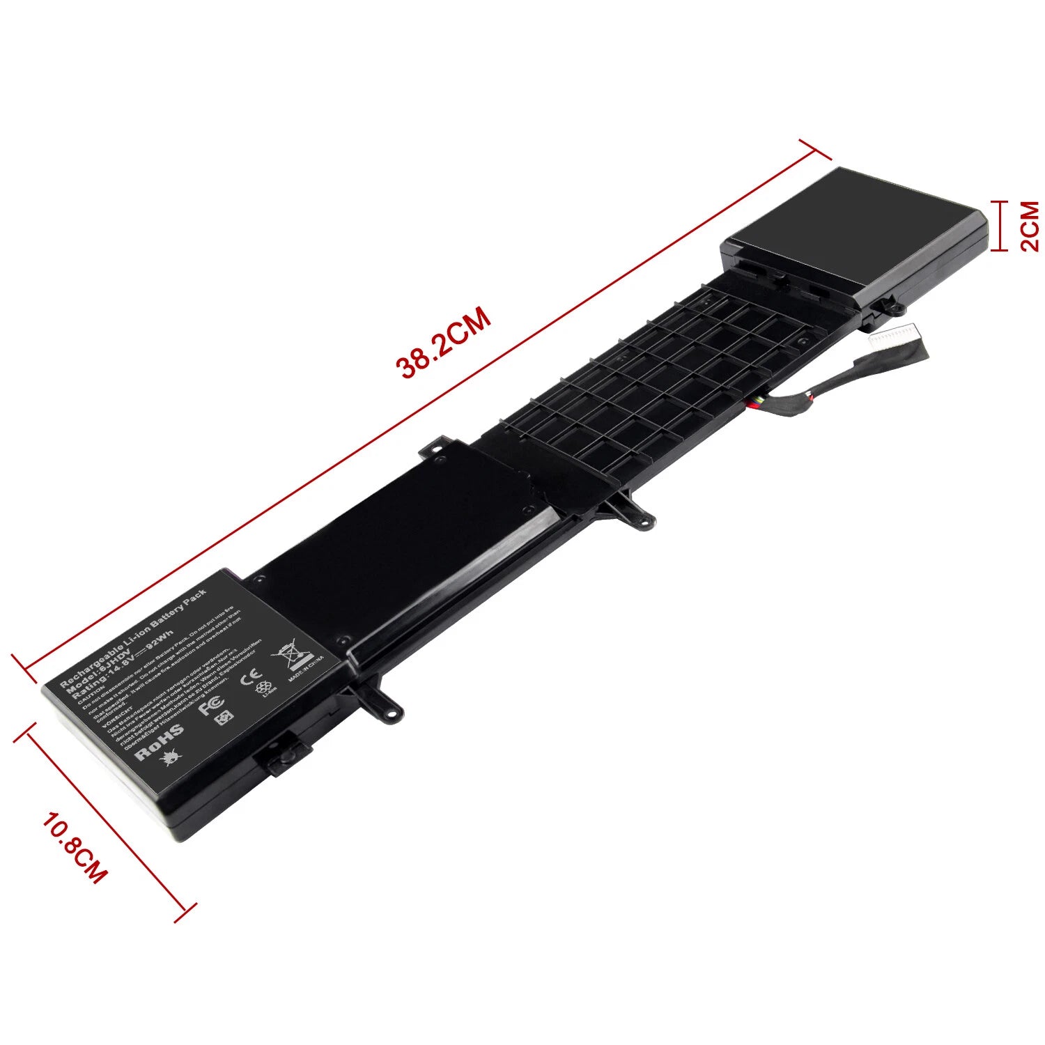 For Dell Alienware 17 R2 R3 14.8V 92Wh 8 Cell Laptop Battery 6JHDV FAST