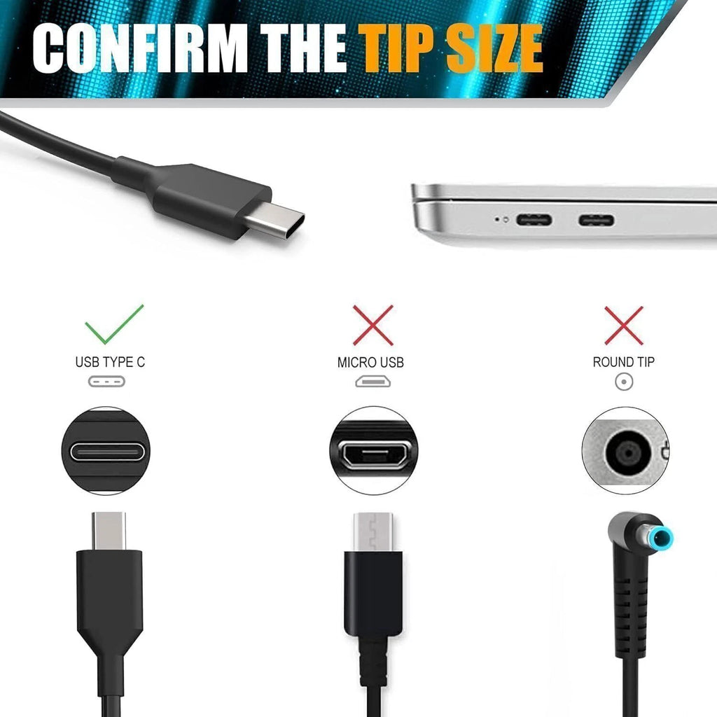 65 Watts USB Type-C Power Supply Cord Laptop Charger AC Adapter For Nimo JBL 3