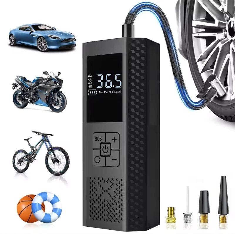 PWR 150PSI Cordless Tire Inflator Portable Air Compressor Car Air Tire Pump