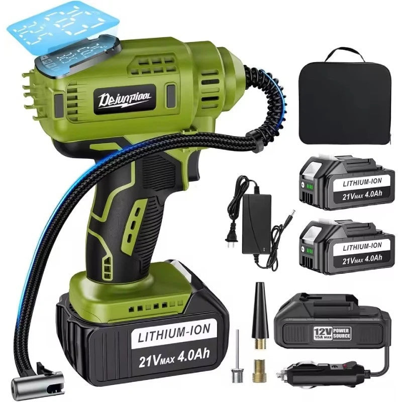 160PSI Cordless Tire Inflator Portable Air Compressor Car Air Tire Pump Digital