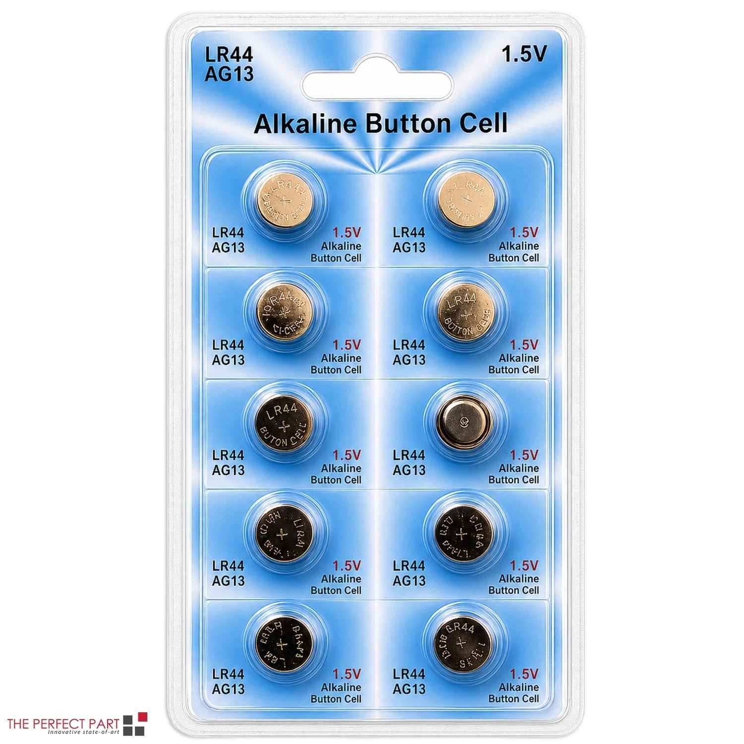 LR44 10 PACK LR44 AG13 A76 L1154 357 303 LED Button 1.5V Cell Alkaline Battery