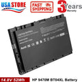 For HP EliteBook Folio 14" 9470m Battery 14.8V 52Wh 3400mAh 687945-001 BT04XL
