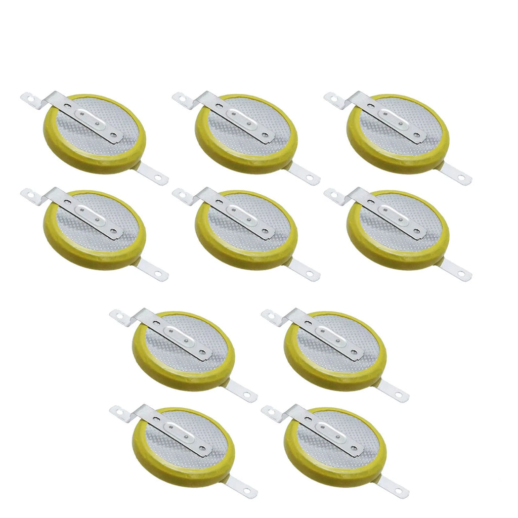 10x CR-2032/F2N 3V Lithium Coin Battery SMD (SMT) Tabs Memory Support