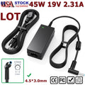 LOT 45W 19.5V 2.31A AC Adapter Charger For HP Laptop Power Supply Cord 4.5*3.0mm
