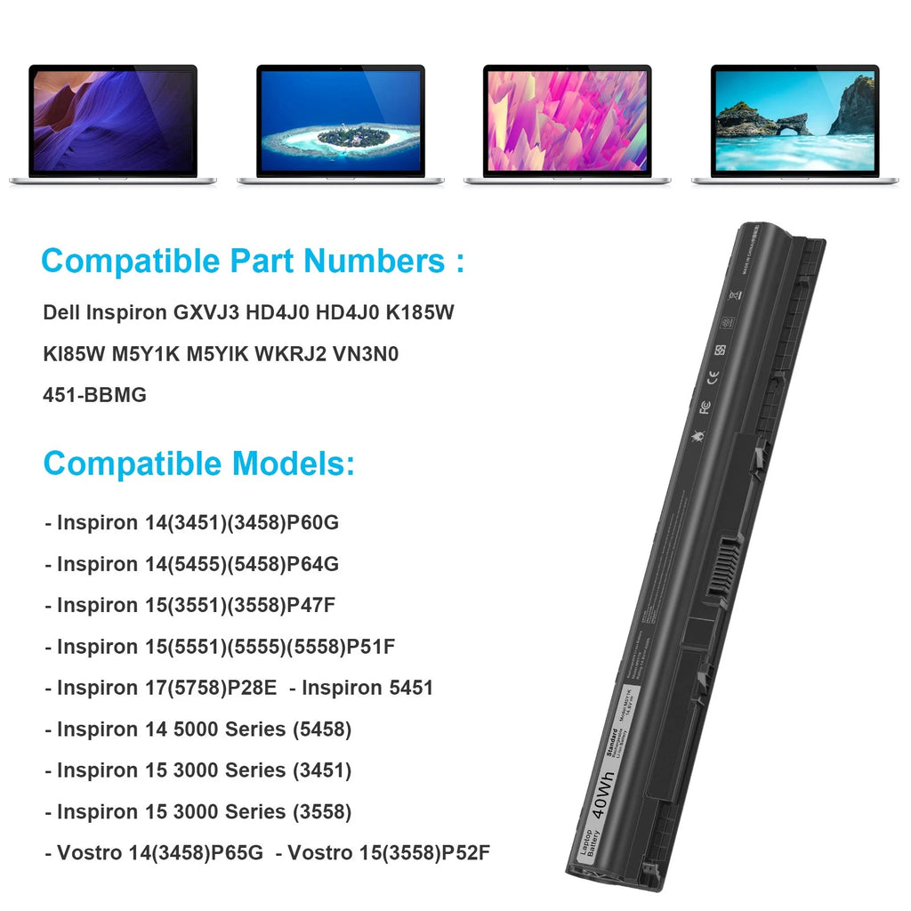 ?Genuine OEM M5Y1K Battery For Dell Inspiron 3451 5451 5551 5555 5558 5559 40Wh