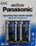 Panasonic Super Heavy Duty AA Batteries 4 pk