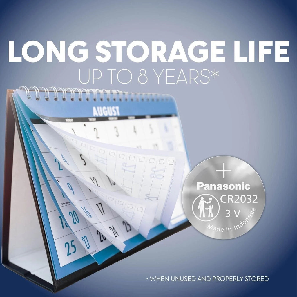 Panasonic CR2032 3.0 Volt Long Lasting Lithium Coin Cell Batteries in Child...