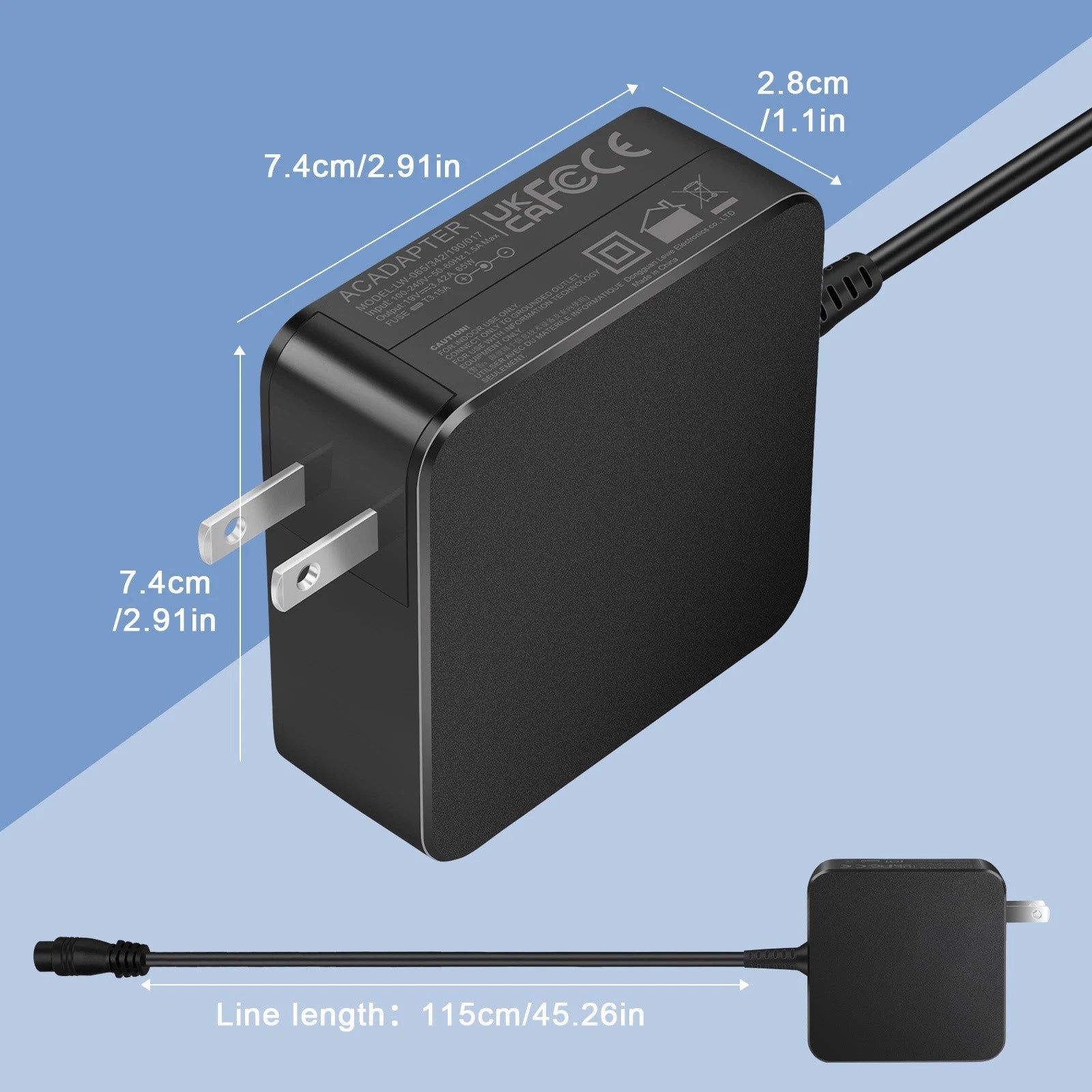Wall Charger for ASUS Vivobook 14 15 Flip ZenBook E410MA S15 X515 X712 ADP-45AW