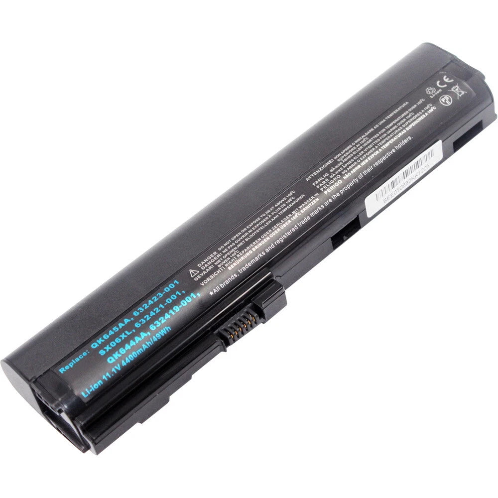 For HP EliteBook 2560P 2570P SX06 SX03 LAPTOP BATTERY 632421-001 632419-001