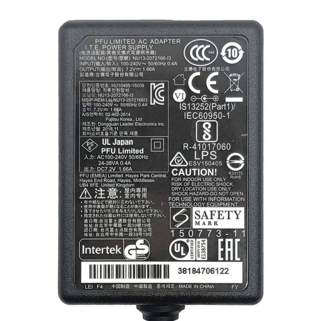 NEW Original LEI AC Adapter for Fujitsu S300 S1300 S1300i ScanSnap Scanner