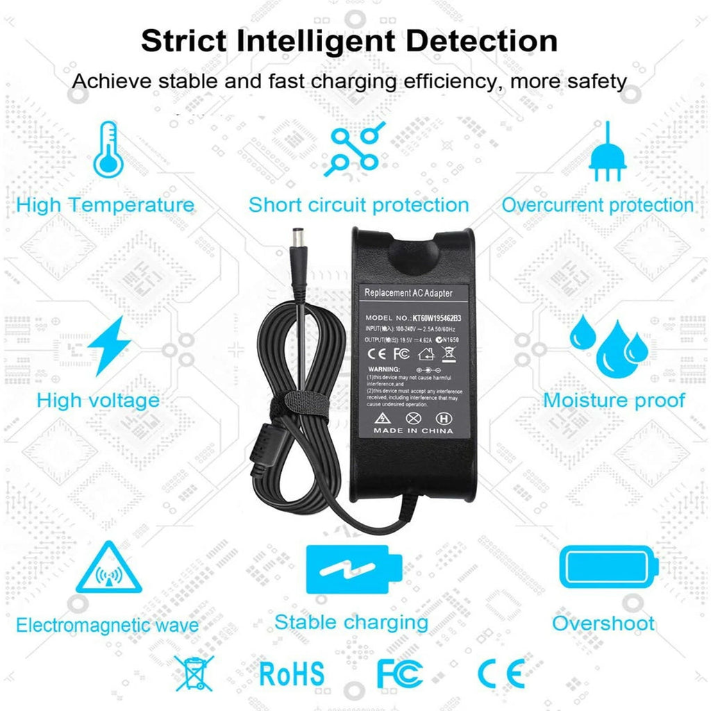 19.5V 4.62A 90W 7.4mm For DELL PA10 Laptop Adapter Charger Latitude D620 D630