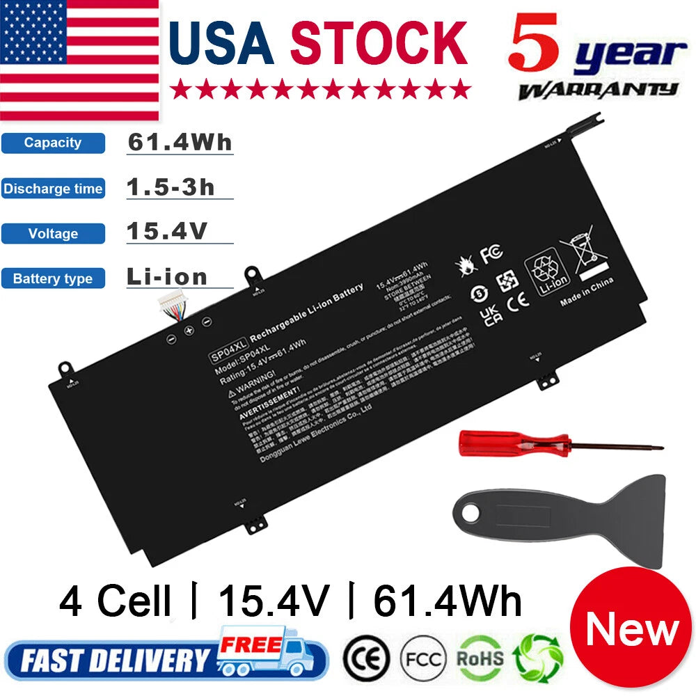 61.4Wh Battery For HP Spectre X360 13-AP0053DX 13-AP0XXX 13-AP0013DX 13-AP0045NR