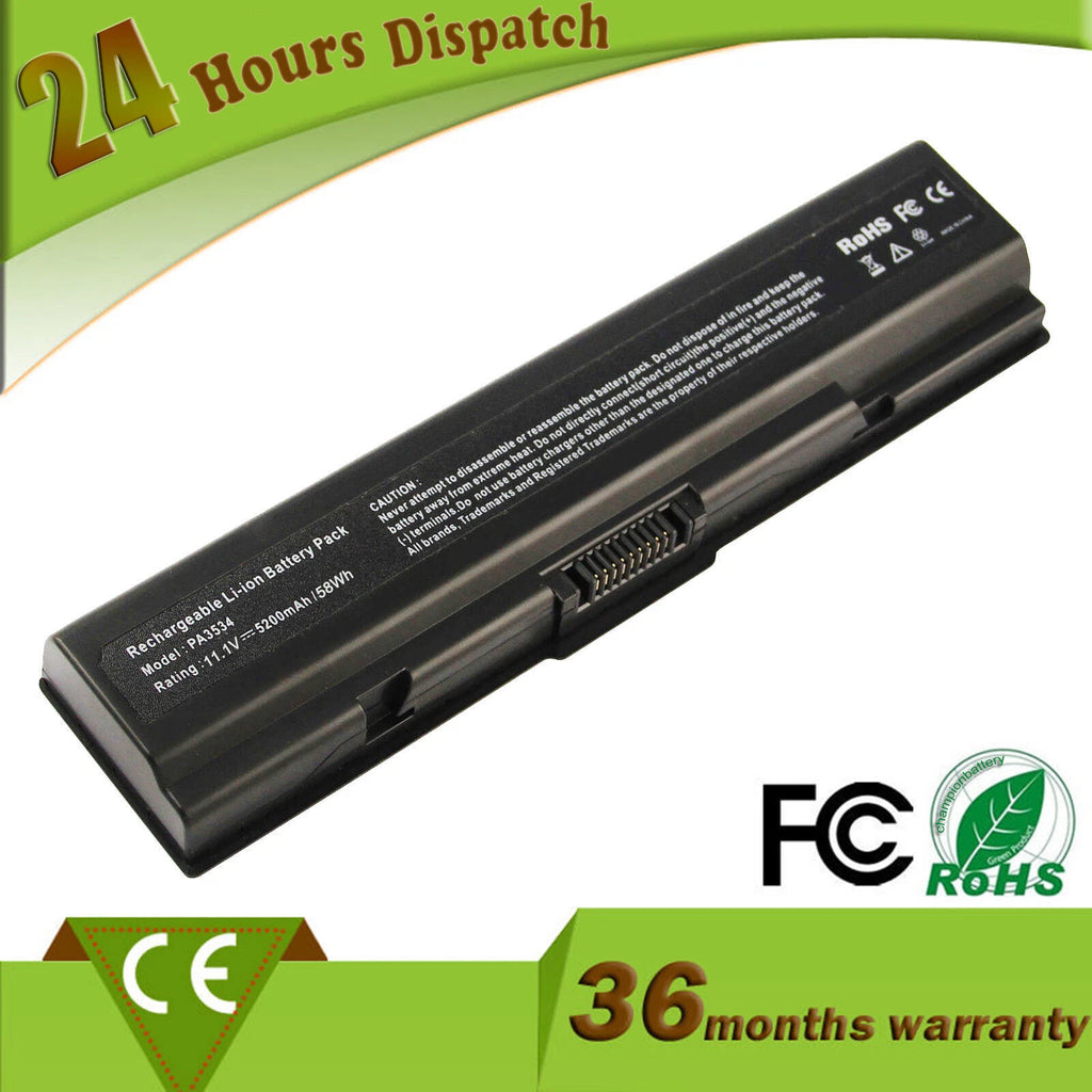 6/9Cells Battery for Toshiba Satellite A505-S6005 L455-S5975 PA3534U-1BAS A215