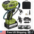 Cordless Tire Inflator Air Compressor Car TirePump with 21V Rechargeable Battery